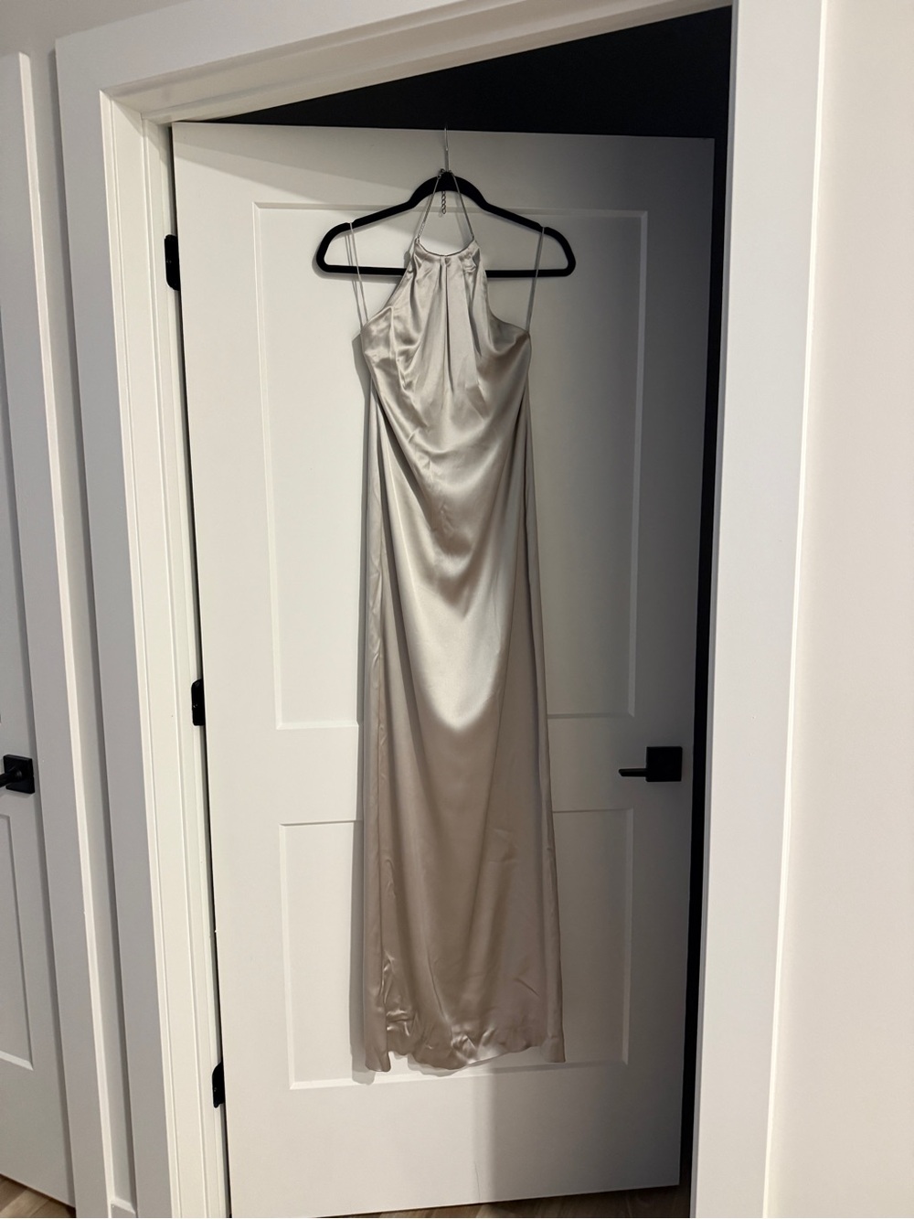 Ralph Lauren Purple Label Corra Satin Stretch Maxi Gown, Size 4